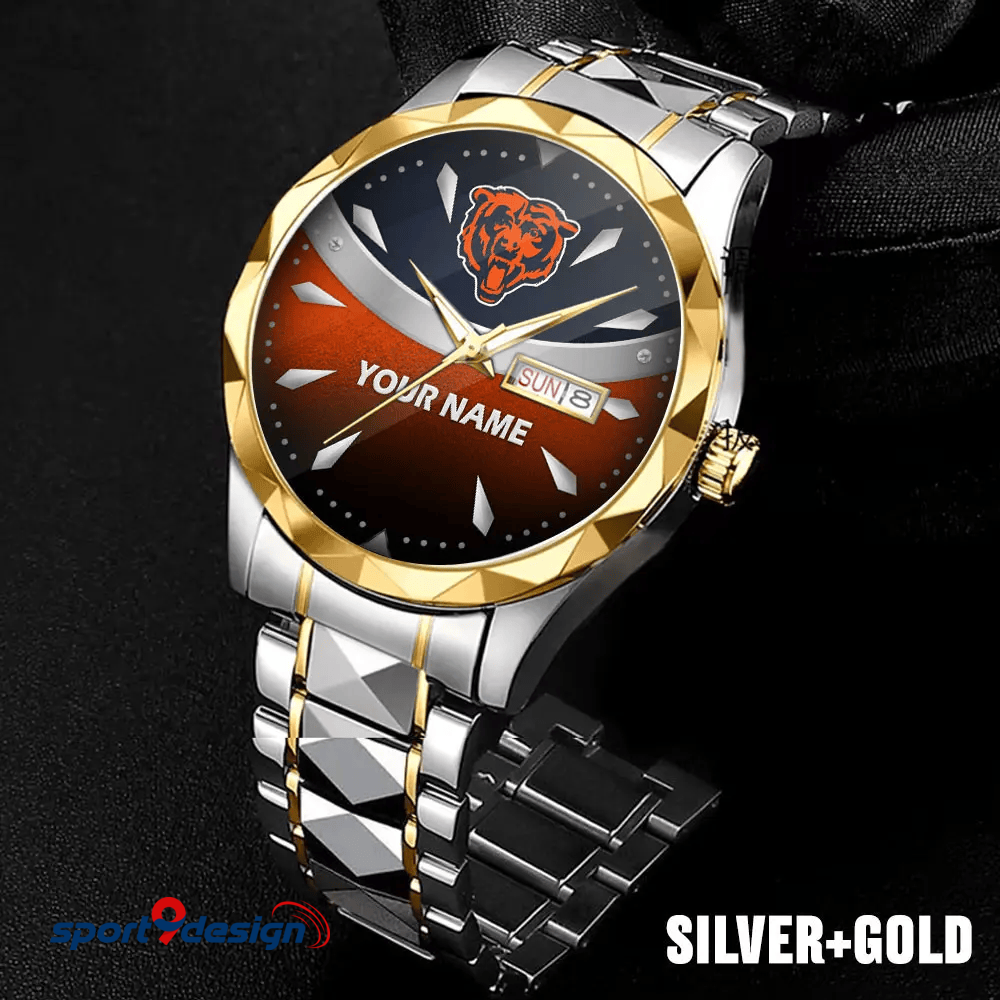 Chicago Bears - American Football Men Luxury Hand Watch Custom Any Name Gifts For Fan-Limitted Edition