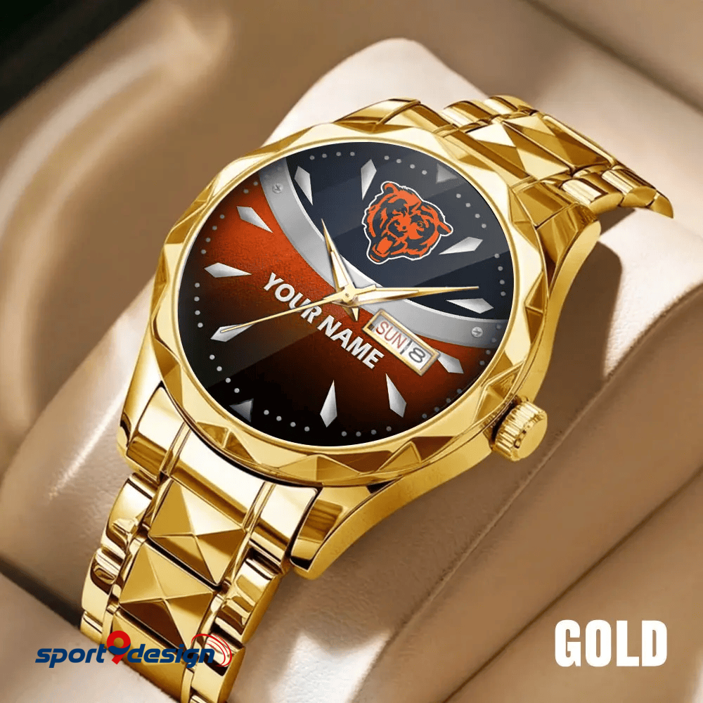 Chicago Bears - American Football Men Luxury Hand Watch Custom Any Name Gifts For Fan-Limitted Edition