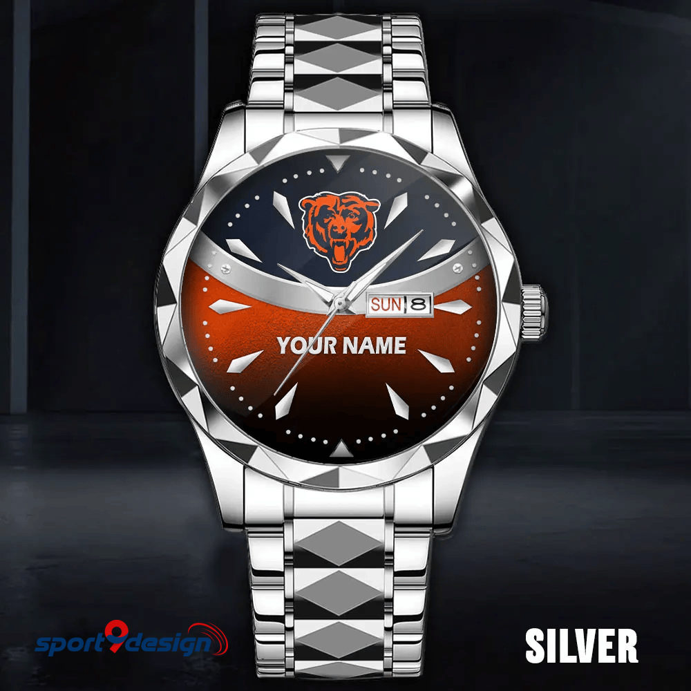 Chicago Bears - American Football Men Luxury Hand Watch Custom Any Name Gifts For Fan-Limitted Edition