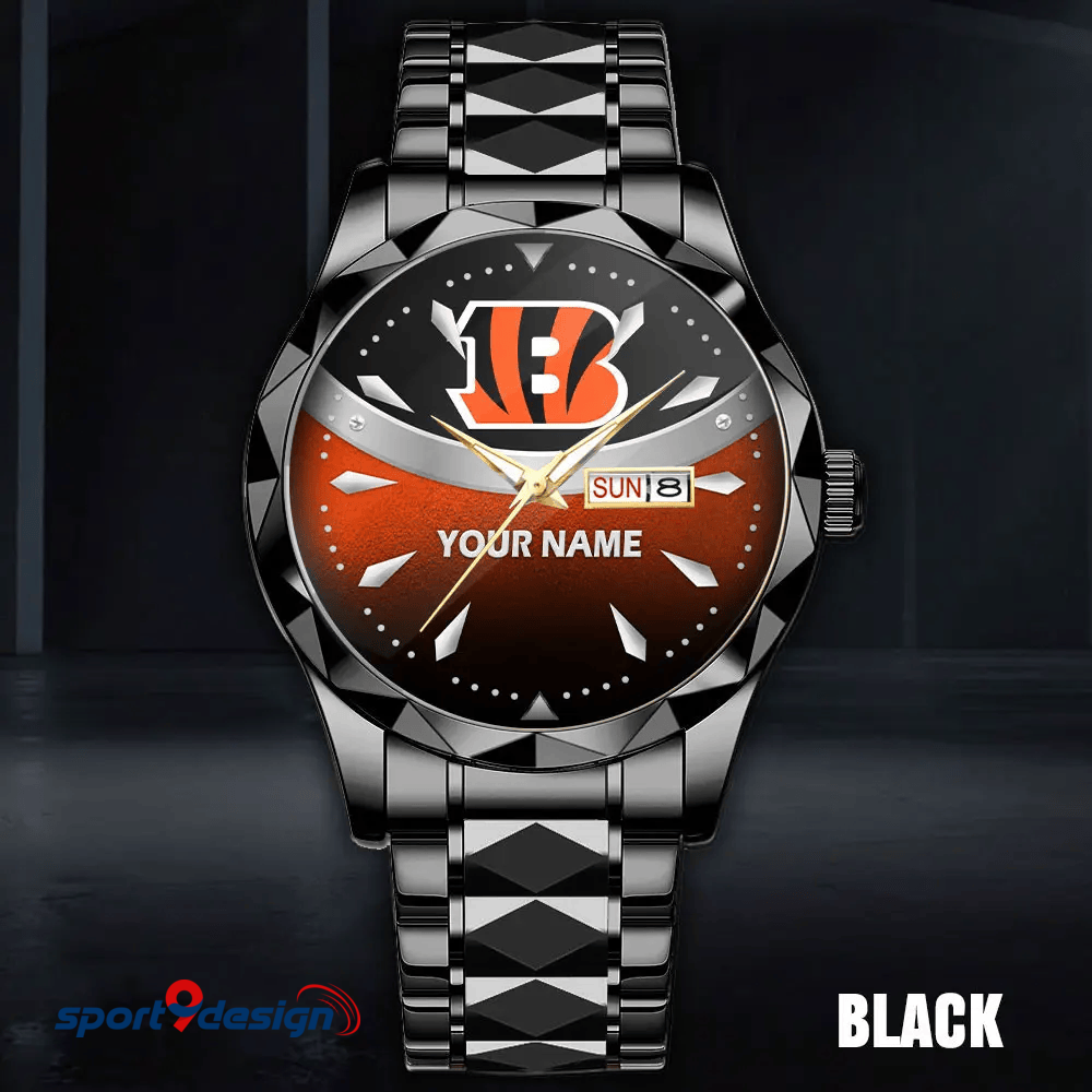 Cincinnati Bengals - American Football Men Luxury Hand Watch Custom Any Name Gifts For Fan-Limitted Edition