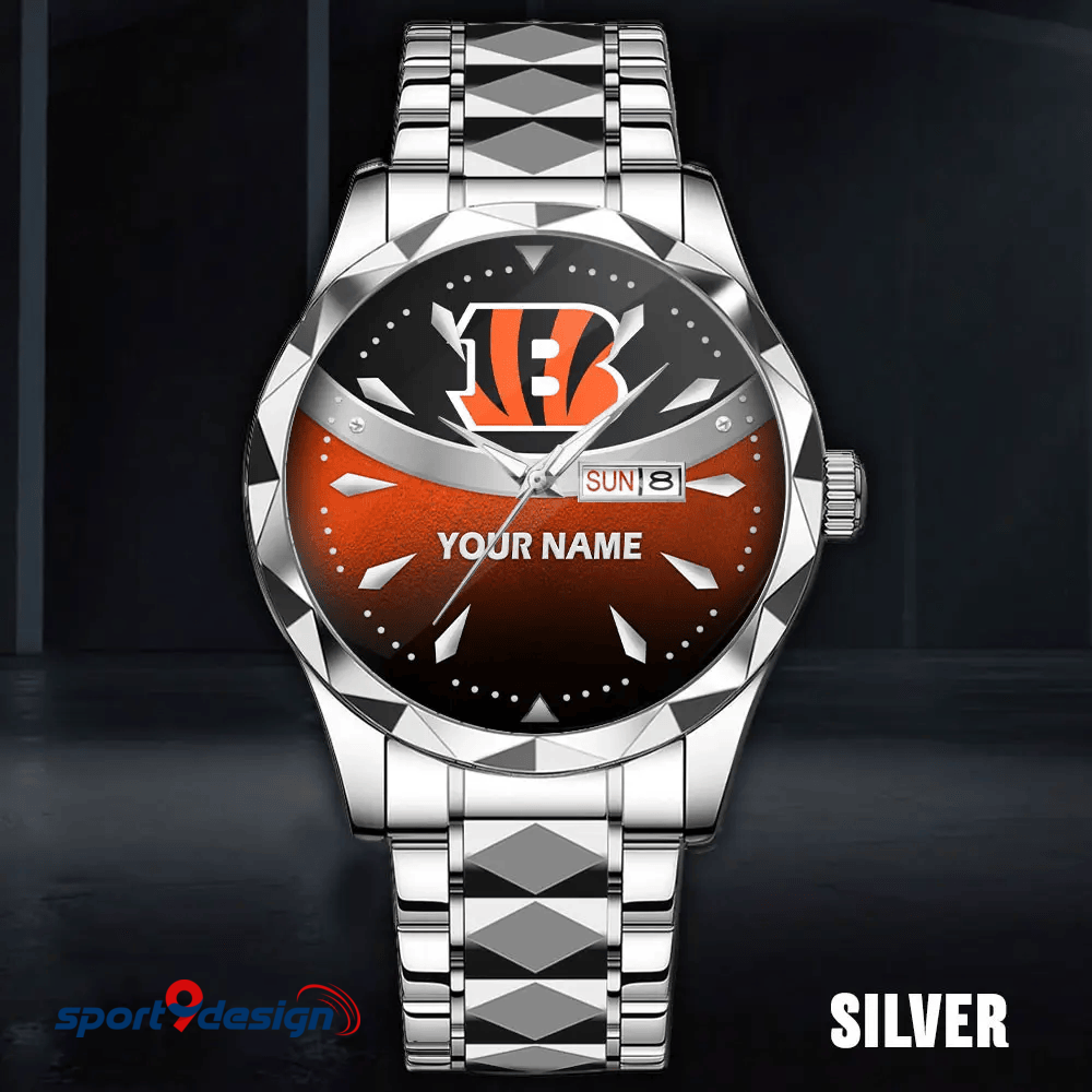 Cincinnati Bengals - American Football Men Luxury Hand Watch Custom Any Name Gifts For Fan-Limitted Edition