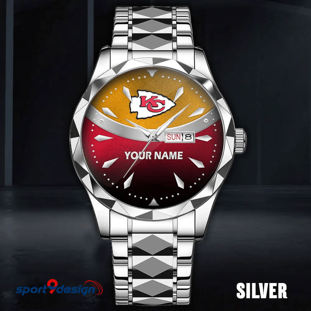 Kansas City Chiefs - American Football Men Luxury Hand Watch Custom Any Name Gifts For Fan-Limitted Edition