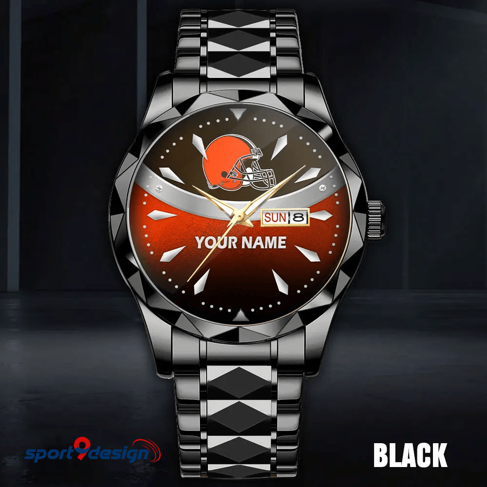 Cleveland Browns - American Football Men Luxury Hand Watch Custom Any Name Gifts For Fan-Limitted Edition