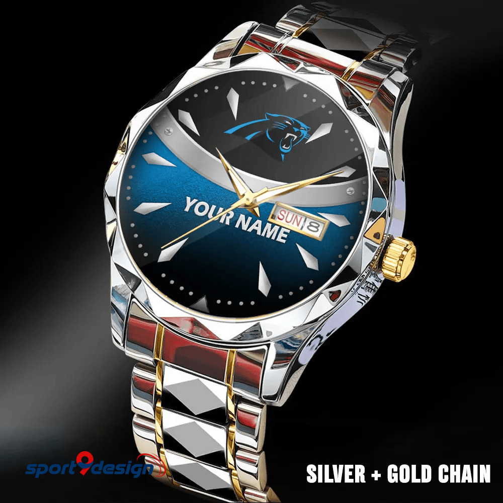 Carolina Panthers - American Football Men Luxury Hand Watch Custom Any Name Gifts For Fan-Limitted Edition
