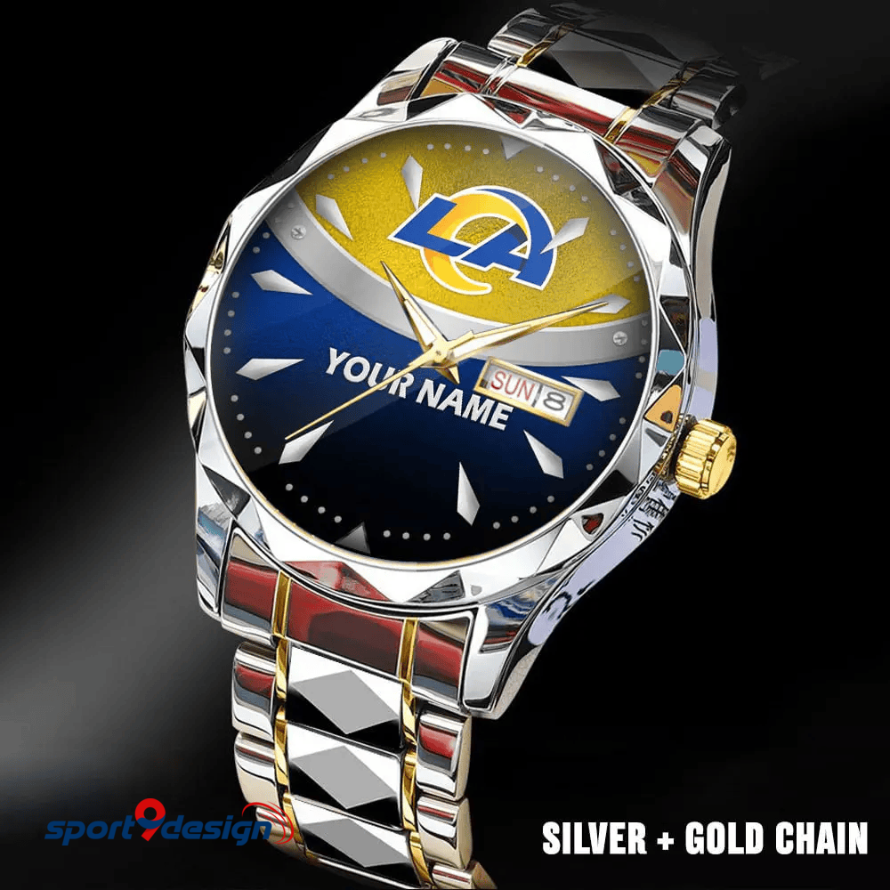 Los Angeles Rams - American Football Men Luxury Hand Watch Custom Any Name Gifts For Fan-Limitted Edition