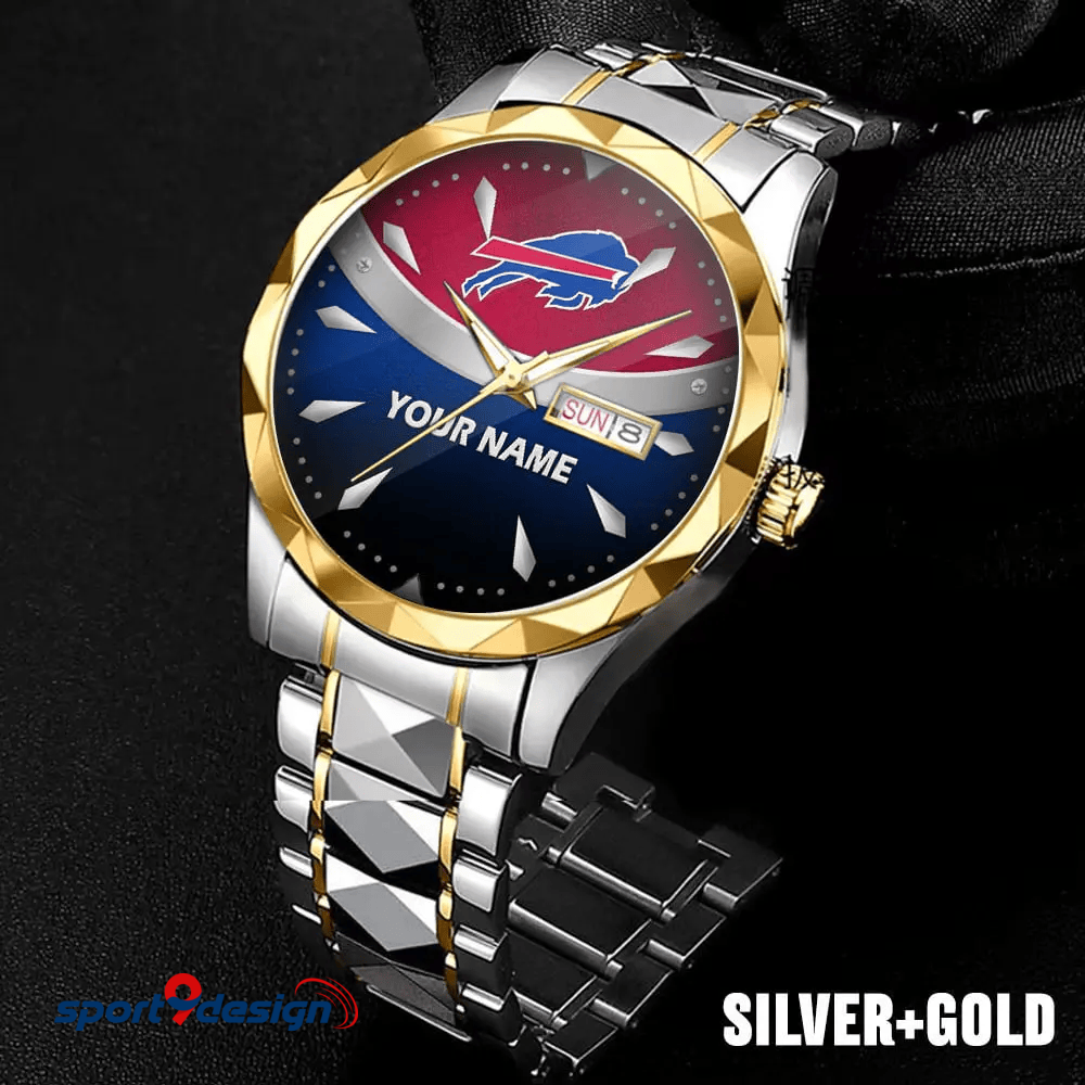 Buffalo Bills - American Football Men Luxury Hand Watch Custom Any Name Gifts For Fan-Limitted Edition