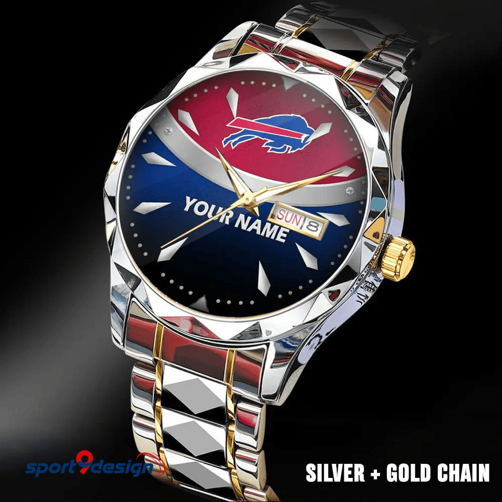 Buffalo Bills - American Football Men Luxury Hand Watch Custom Any Name Gifts For Fan-Limitted Edition