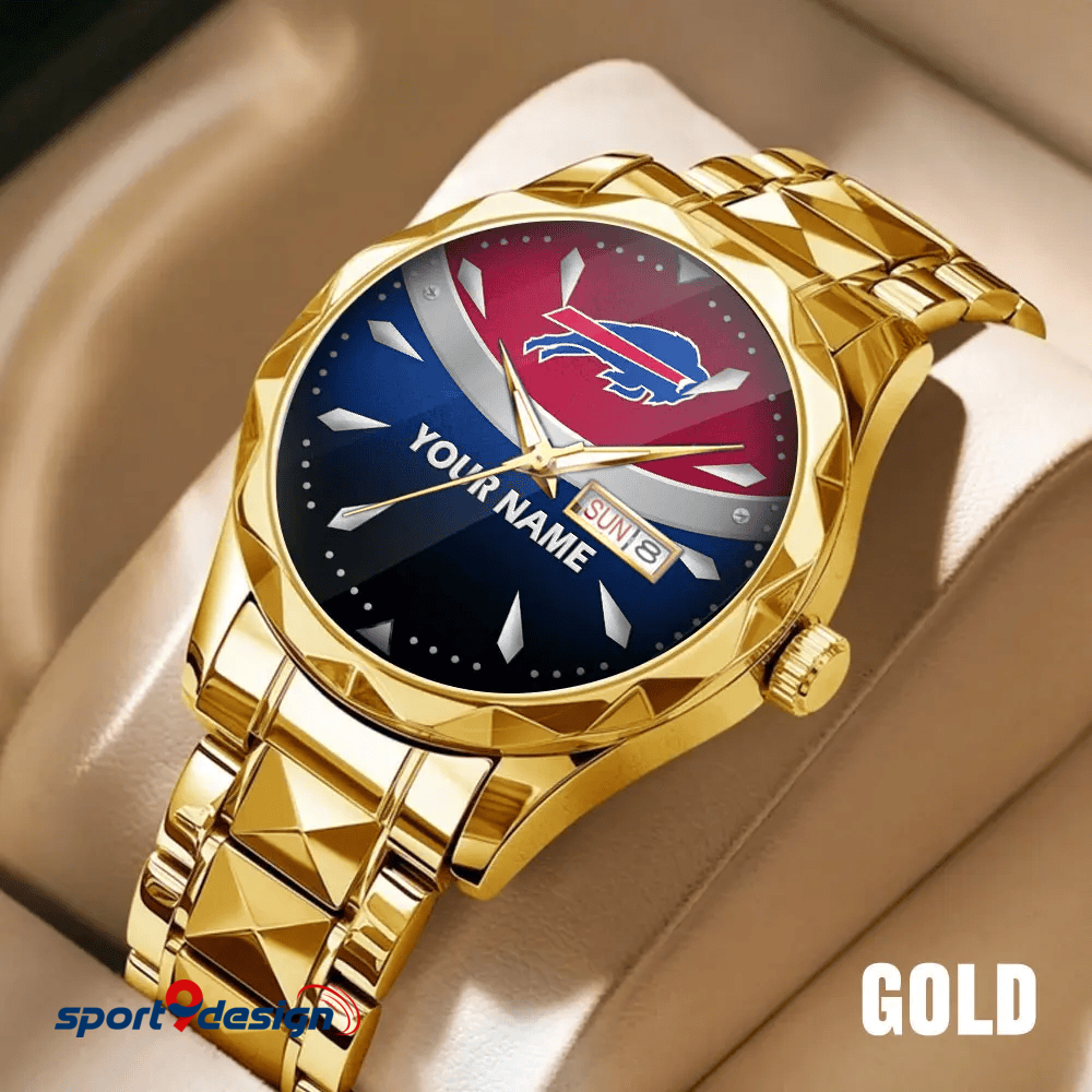 Buffalo Bills - American Football Men Luxury Hand Watch Custom Any Name Gifts For Fan-Limitted Edition