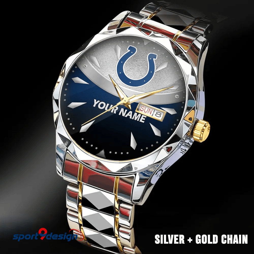 Indianapolis Colts - American Football Men Luxury Hand Watch Custom Any Name Gifts For Fan-Limitted Edition