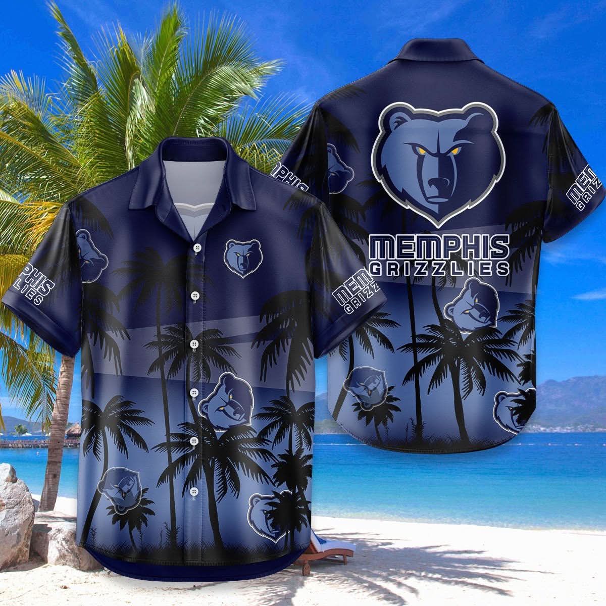 Memphis Grizzlies Hawaiian Shirt Coconut Tree