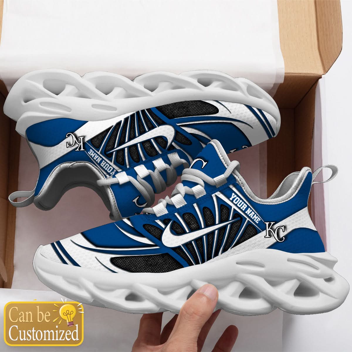 Kansas City Royals Max Soul Sneakers Personalized