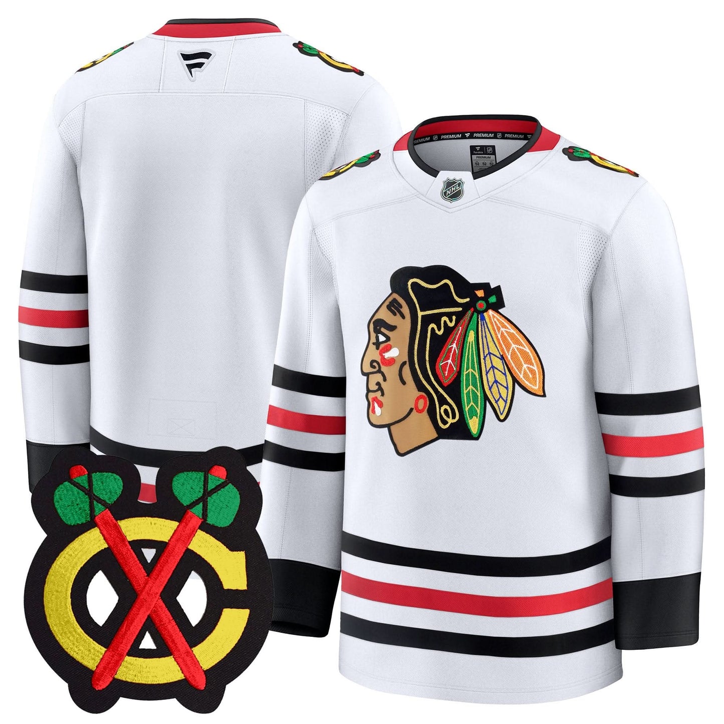 Men's Chicago Blackhawks Winter Classic Patch Premium Jersey - All Stitched