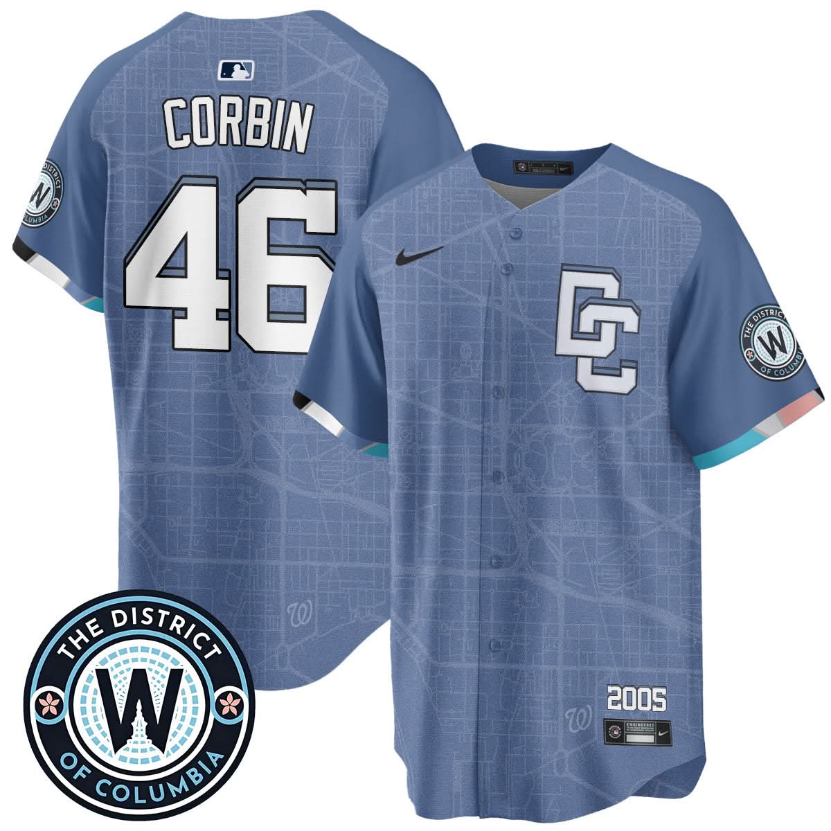 Men's Washington Nationals 2025 City Connect Limited Jersey - All Stitched