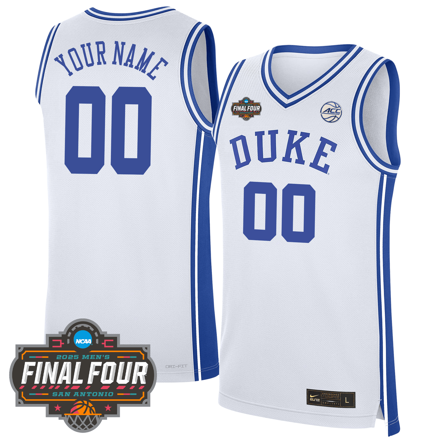 Duke Blue Devils Men's Basketball 24/25 Jersey - Final Four Patch