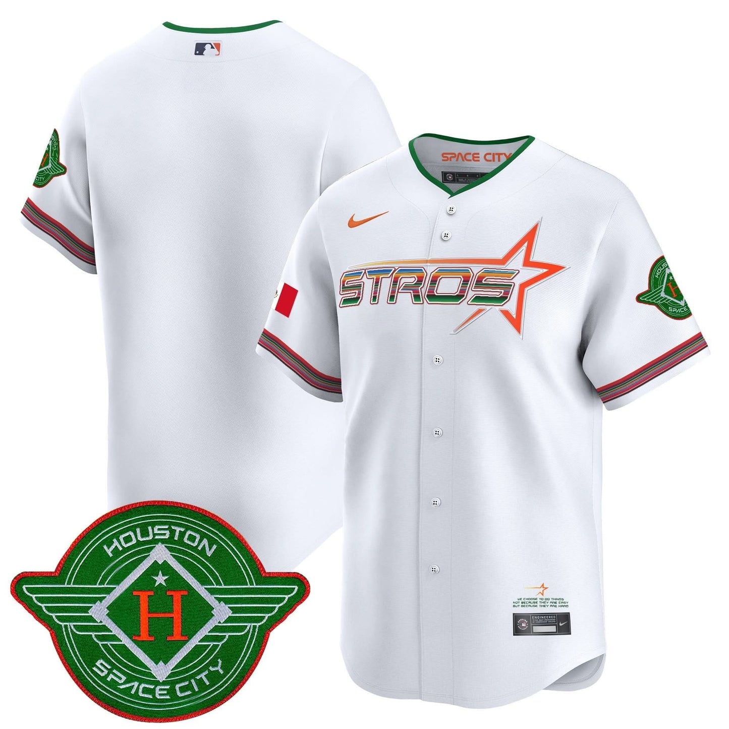 Men's Astros 2025 City Connect Mexico Vapor Premier Limited Jersey - All Stitched