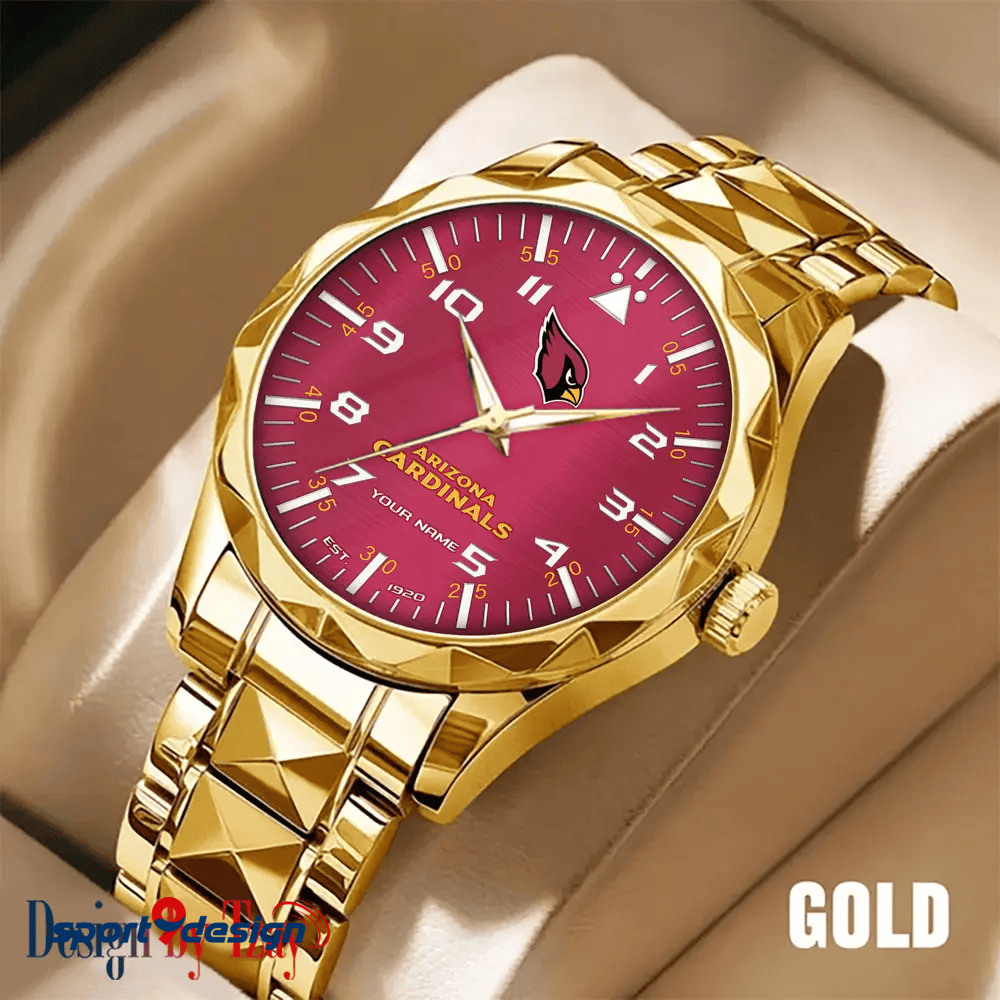 Arizona Cardinals Luxury Diamond Men Watch Trending 2025