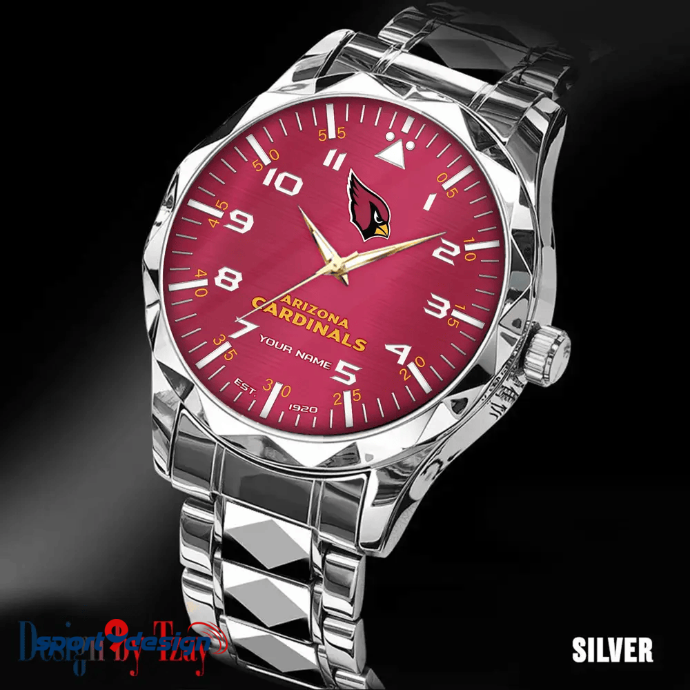Arizona Cardinals Luxury Diamond Men Watch Trending 2025