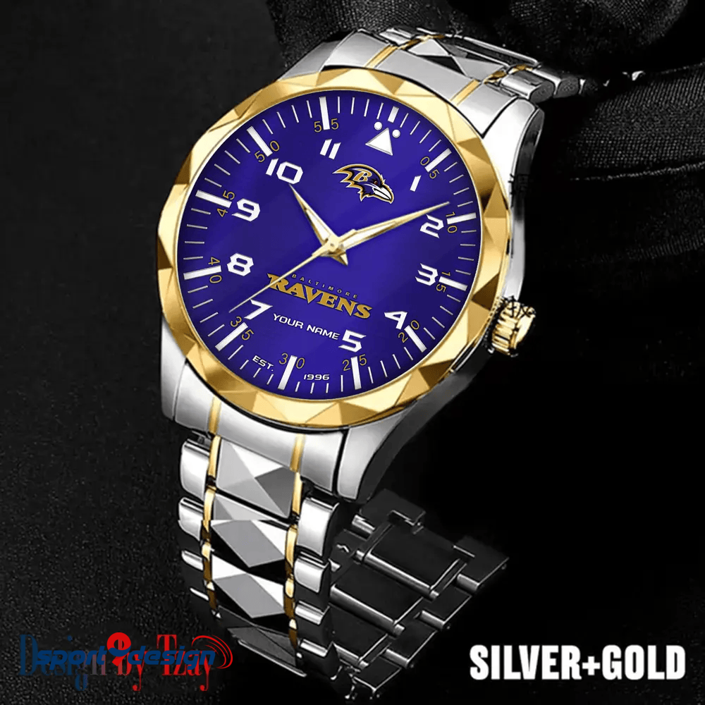 Baltimore Ravens Luxury Diamond Men Watch Trending 2025