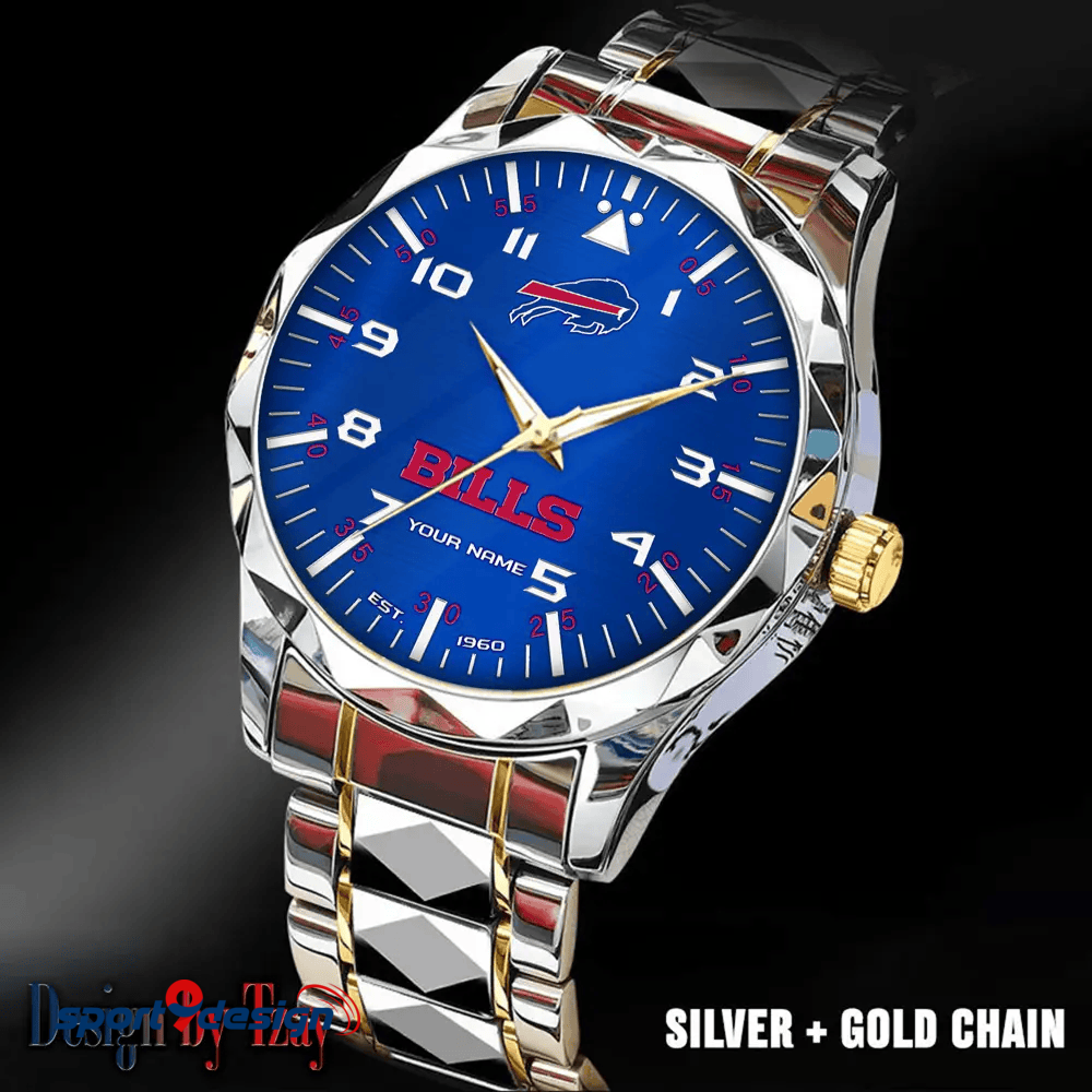 Buffalo Bills Luxury Diamond Men Watch Trending 2025
