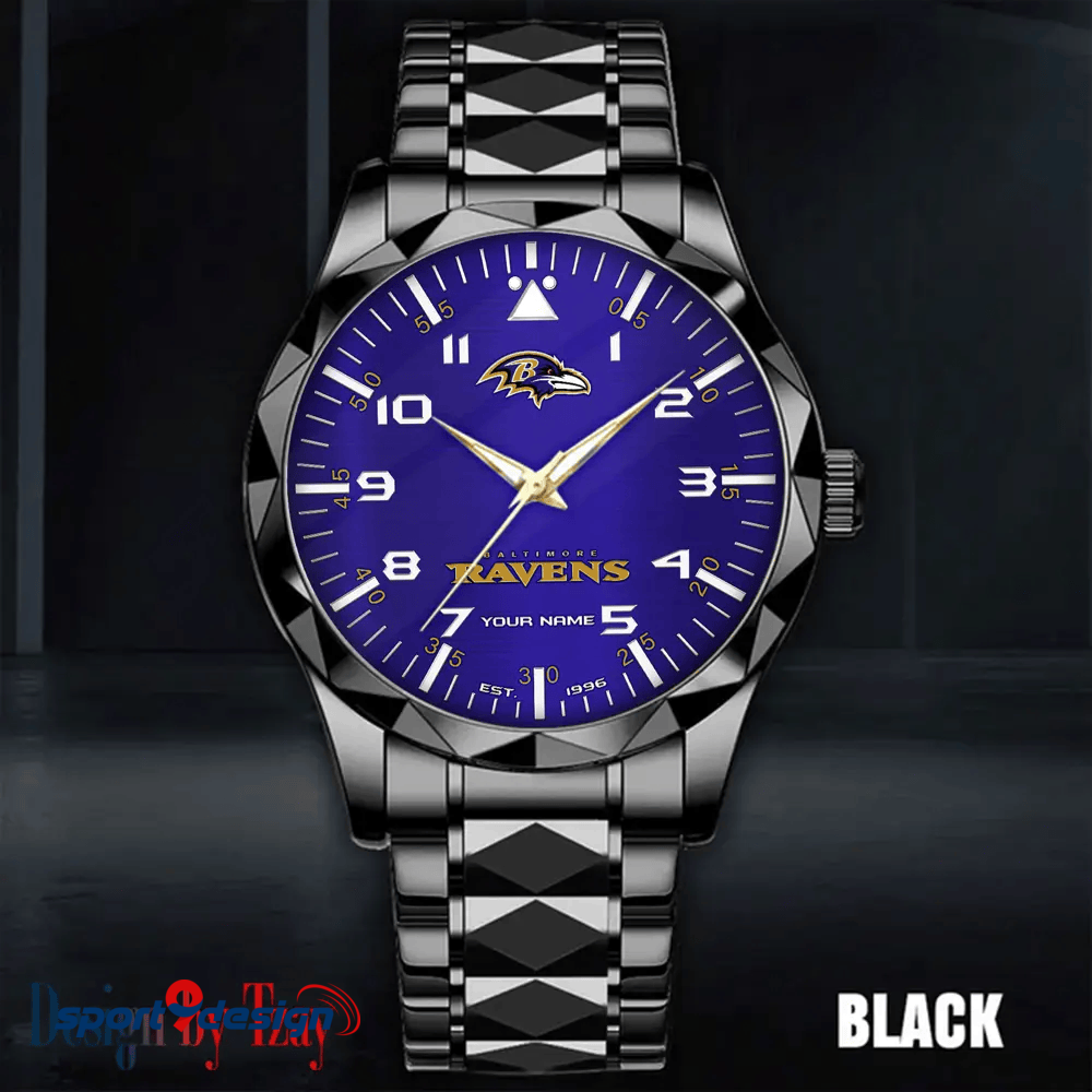 Baltimore Ravens Luxury Diamond Men Watch Trending 2025