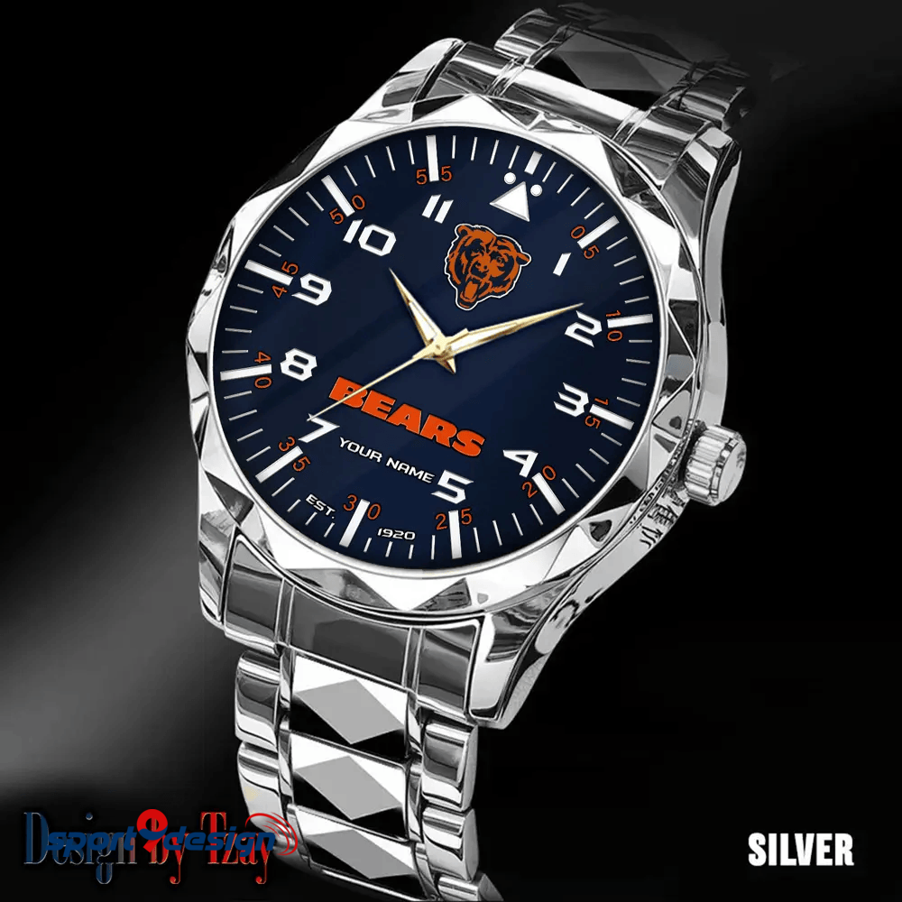 Chicago Bears Luxury Diamond Men Watch Trending 2025