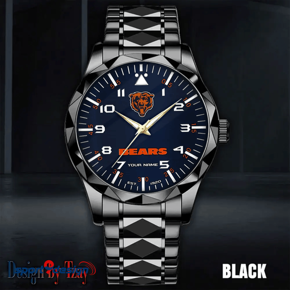 Chicago Bears Luxury Diamond Men Watch Trending 2025