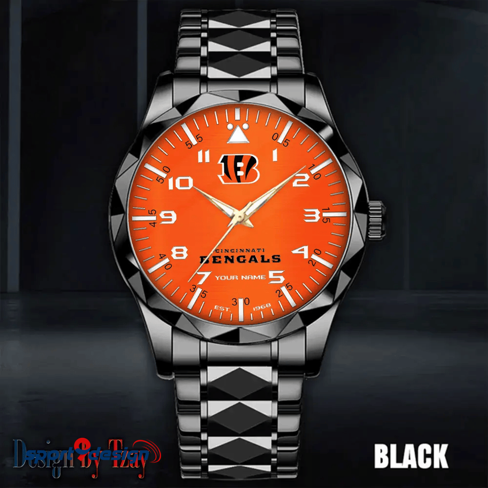 Cincinnati Bengals Luxury Diamond Men Watch Trending 2025
