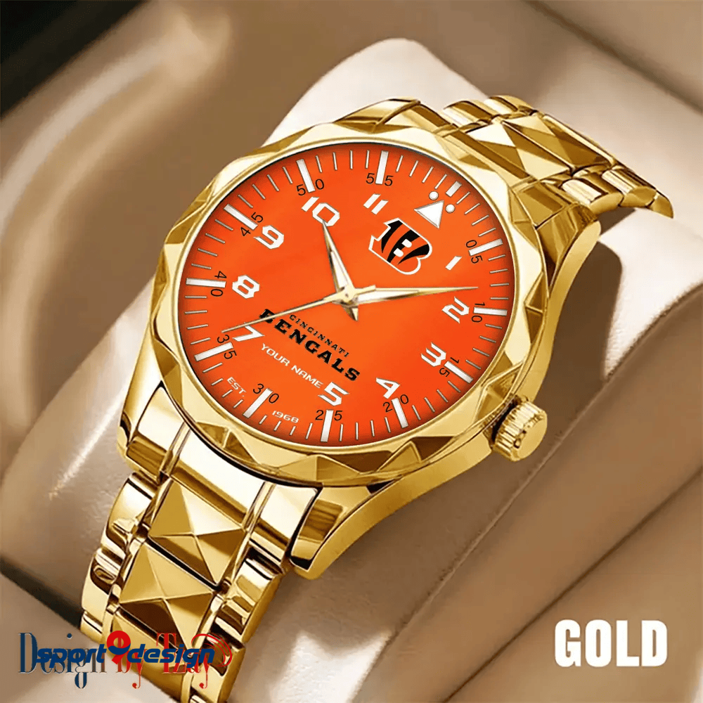 Cincinnati Bengals Luxury Diamond Men Watch Trending 2025