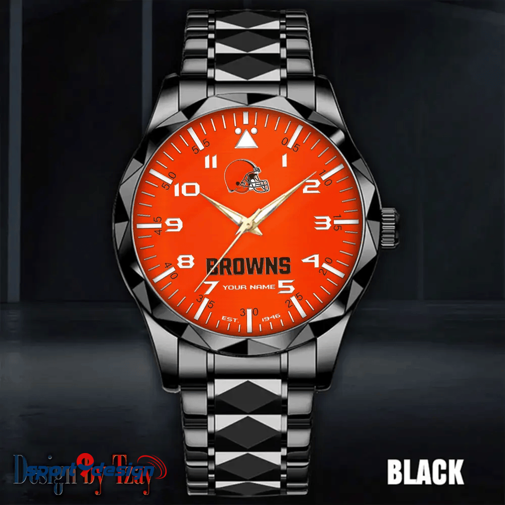 Cleveland Browns Luxury Diamond Men Watch Trending 2025