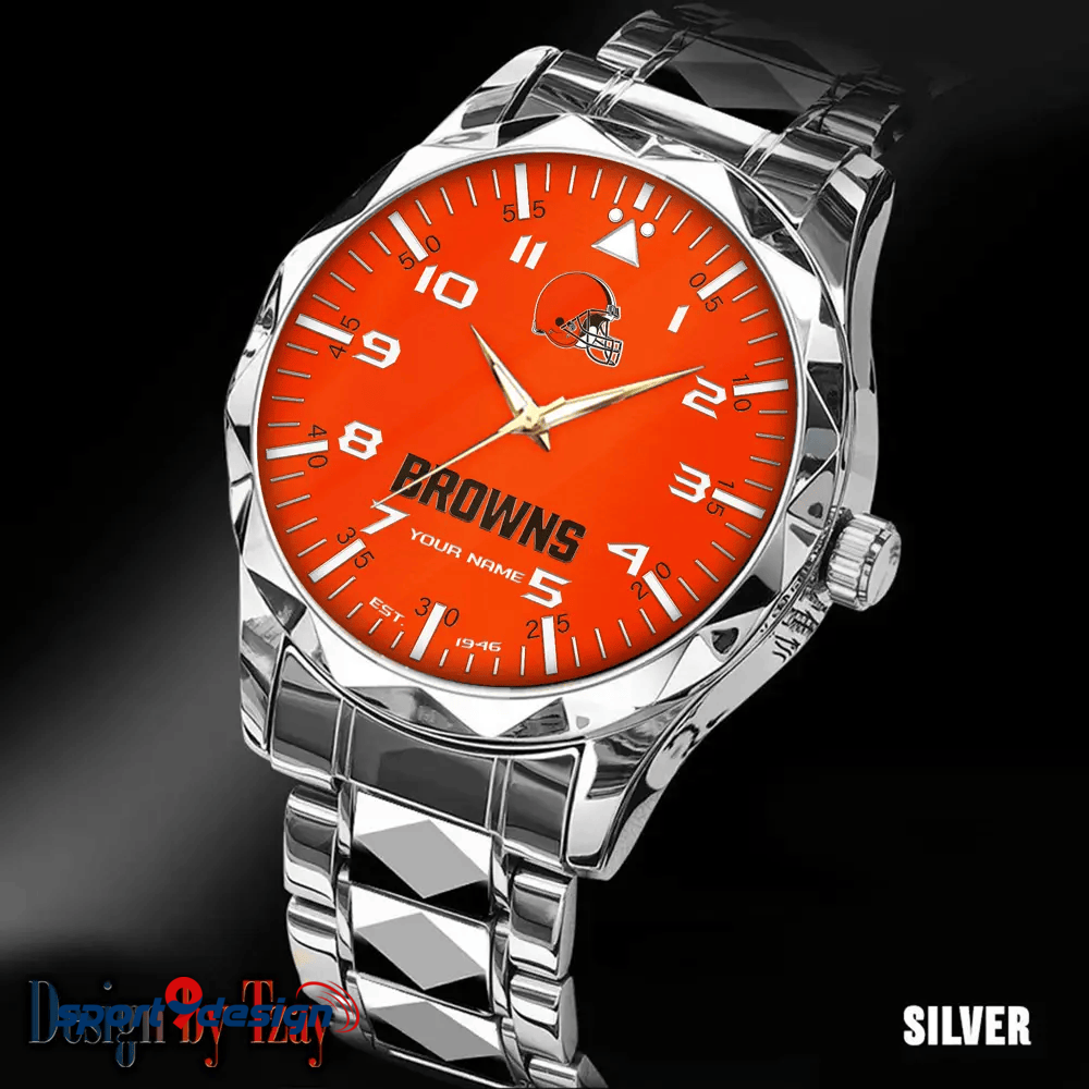 Cleveland Browns Luxury Diamond Men Watch Trending 2025