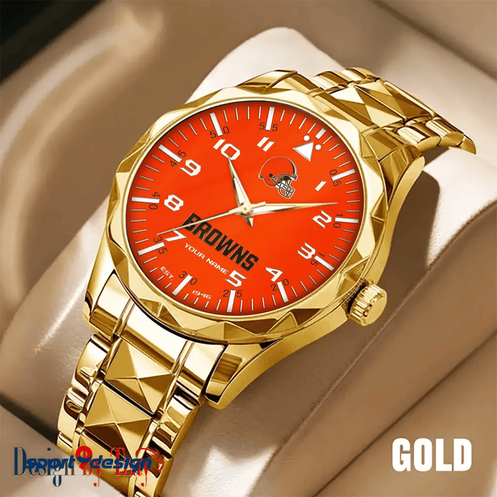 Cleveland Browns Luxury Diamond Men Watch Trending 2025