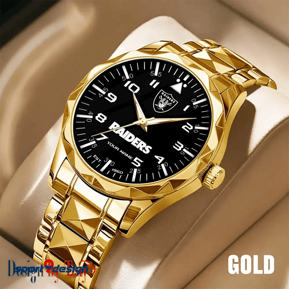 Las Vegas Raiders Luxury Diamond Men Watch Trending 2025