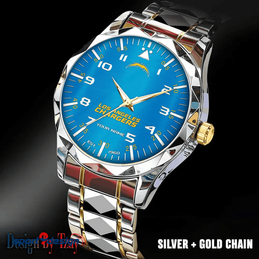 Los Angeles Chargers Luxury Diamond Men Watch Trending 2025