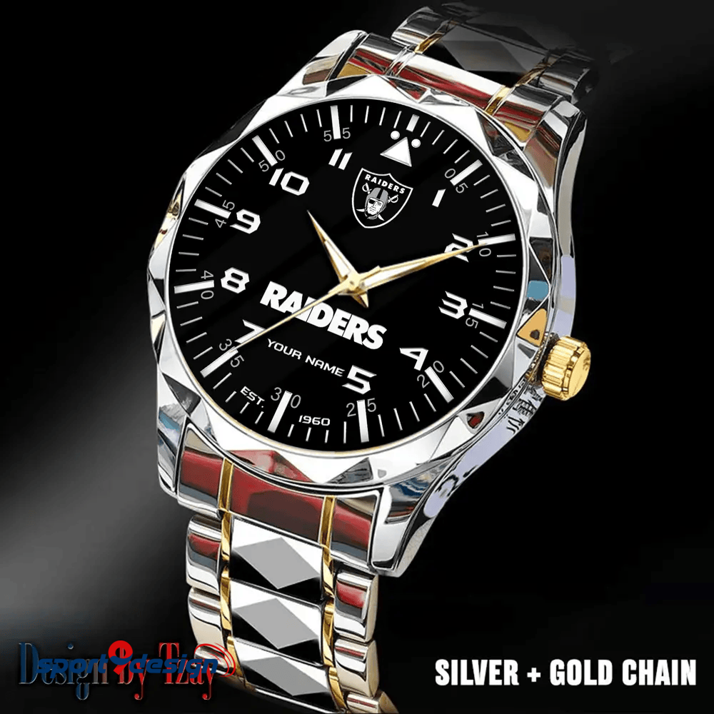 Las Vegas Raiders Luxury Diamond Men Watch Trending 2025