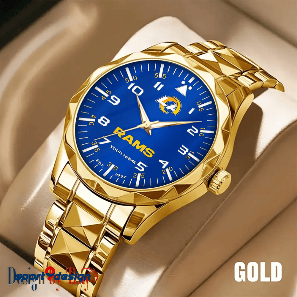 Los Angeles Rams Luxury Diamond Men Watch Trending 2025