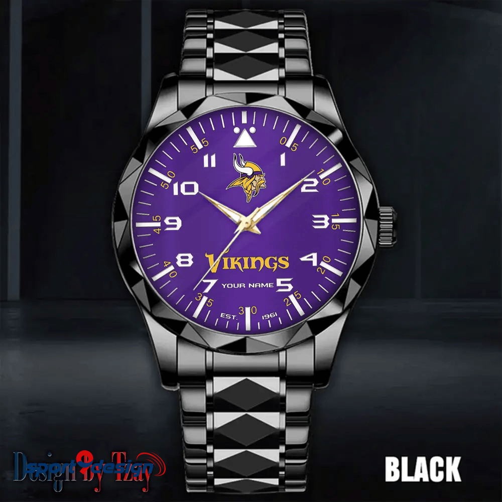 Minnesota Vikings Luxury Diamond Men Watch Trending 2025