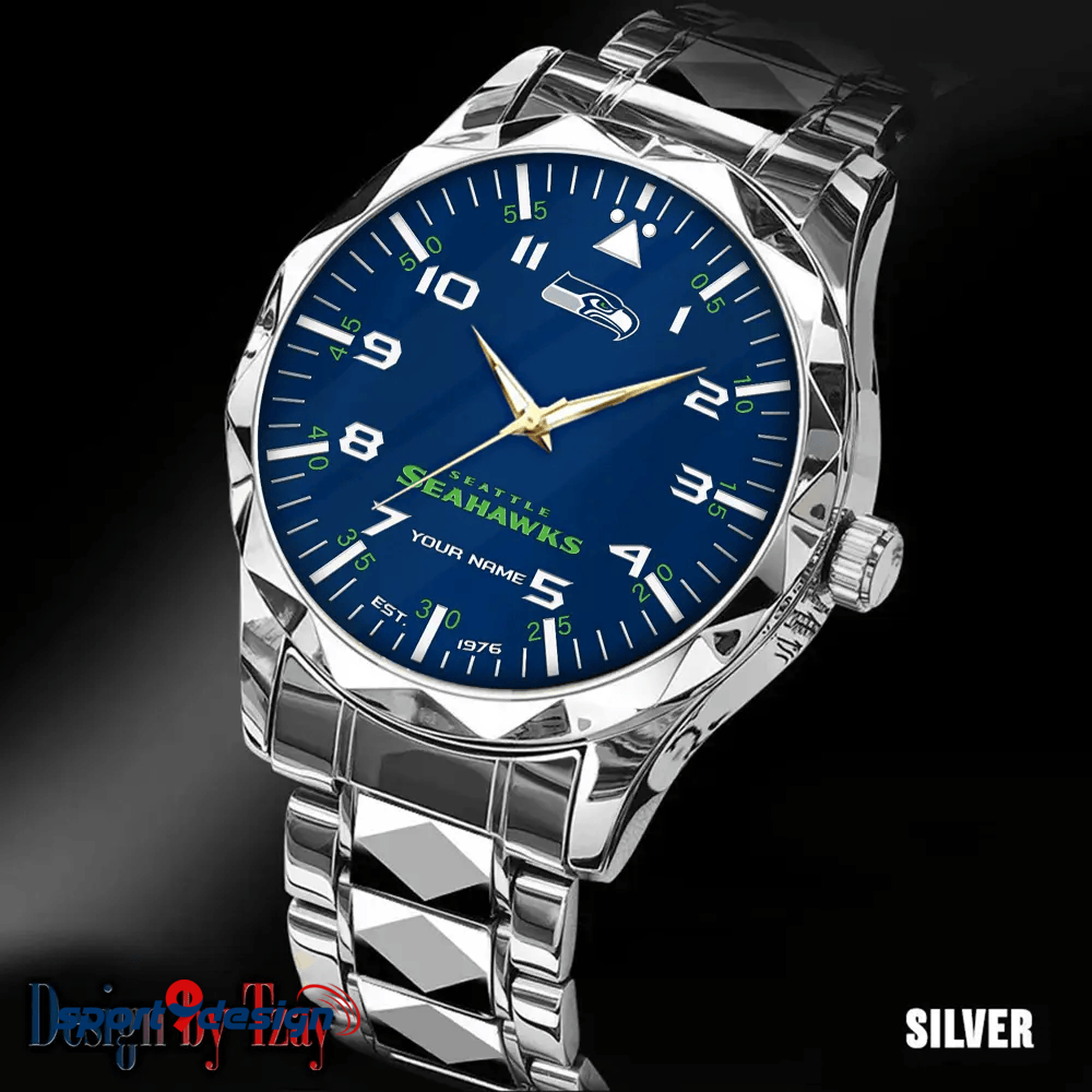Seattle Seahawks Luxury Diamond Men Watch Trending 2025