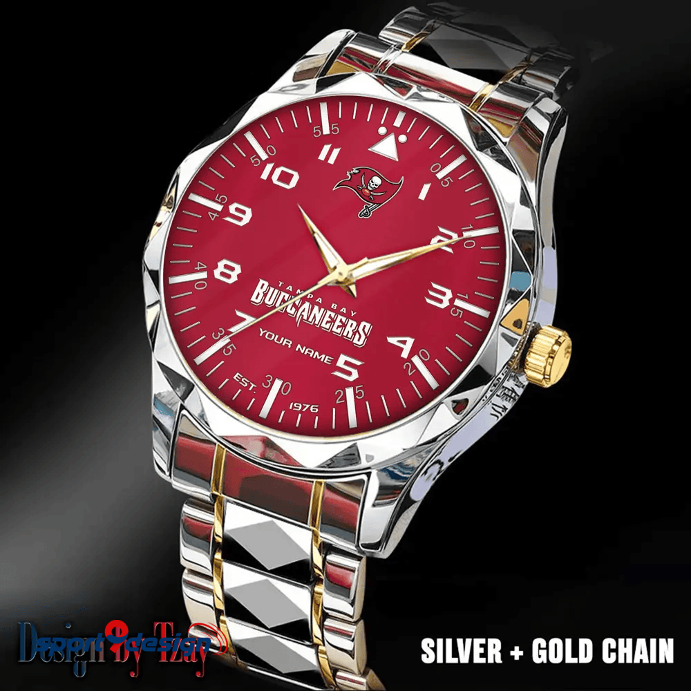 Tampa Bay Buccaneers Luxury Diamond Men Watch Trending 2025