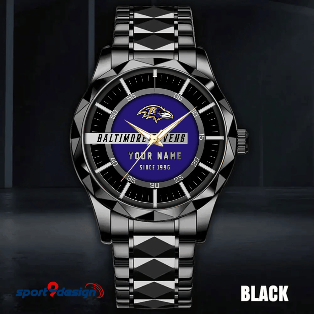 Baltimore Ravens Luxury Diamond Men Watch Trending 2025