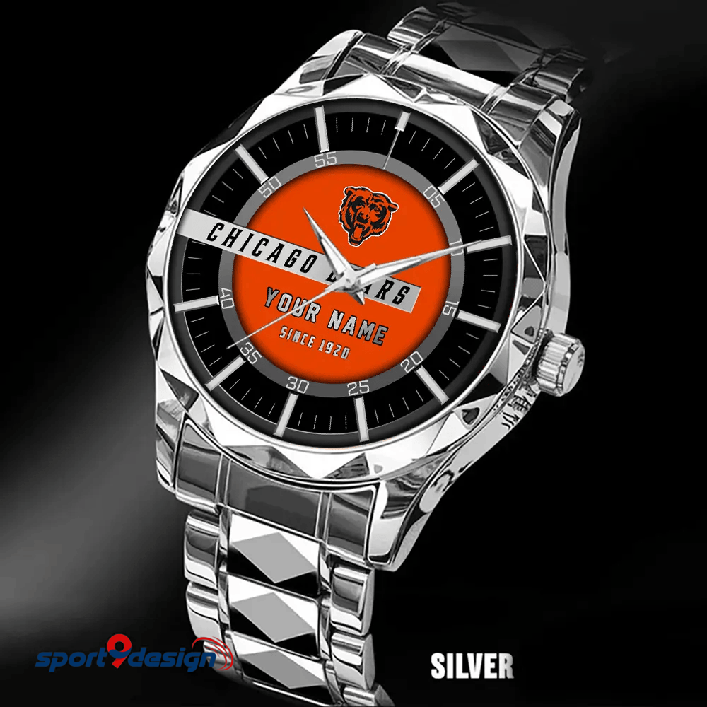 Chicago Bears Luxury Diamond Men Watch Trending 2025