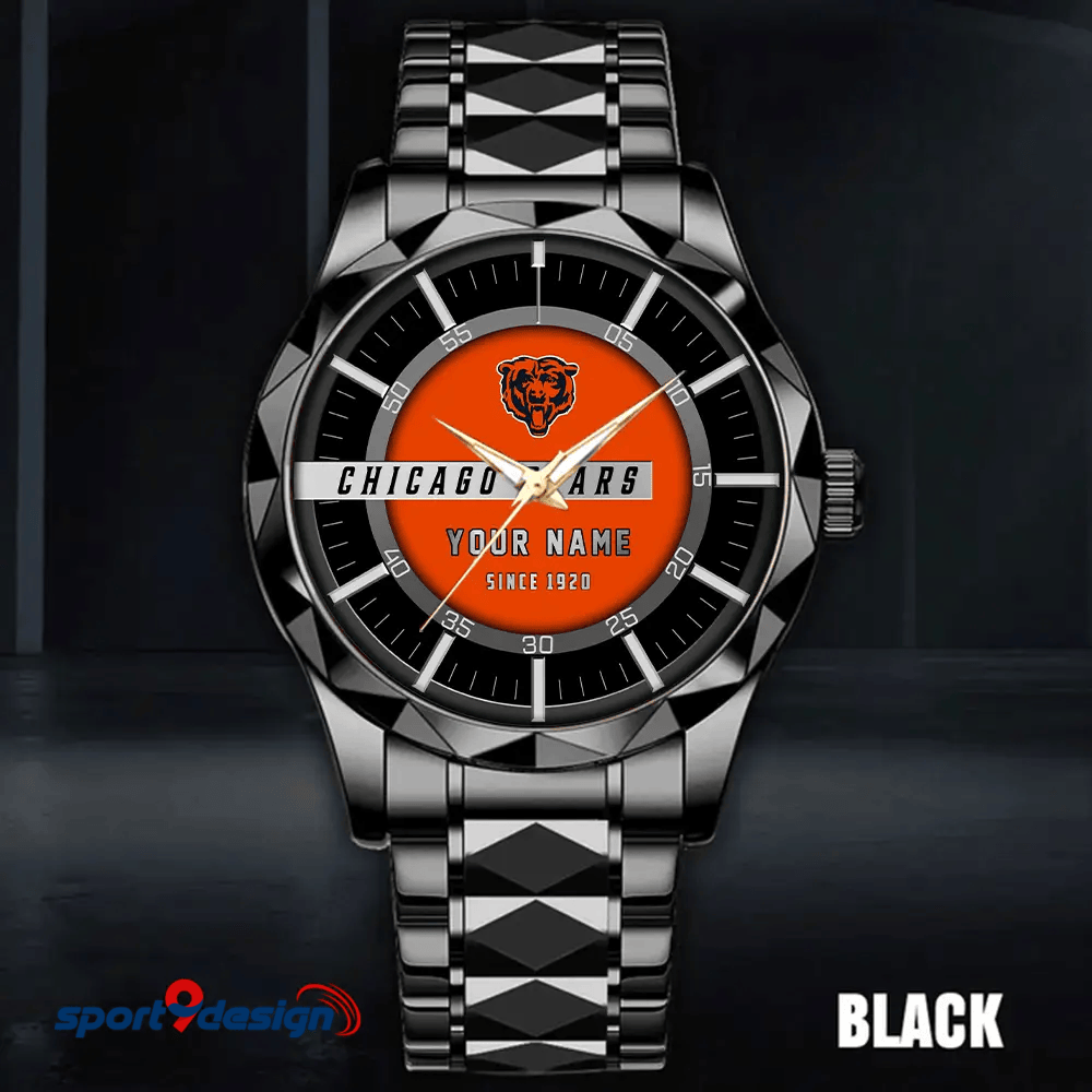 Chicago Bears Luxury Diamond Men Watch Trending 2025