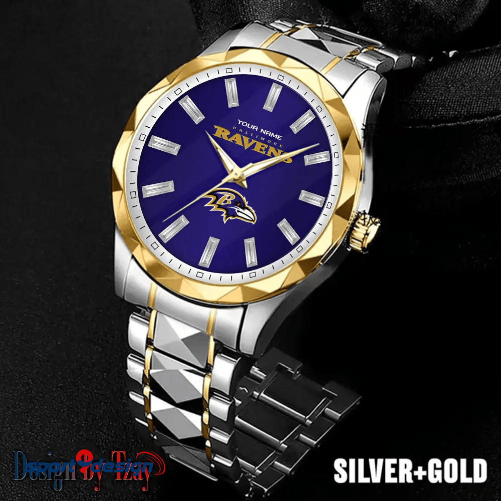 Baltimore Ravens Luxury Diamond Men Watch Trending 2025