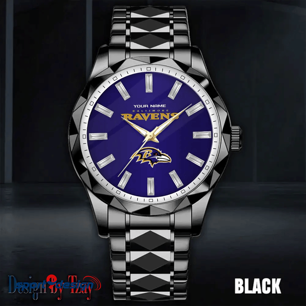 Baltimore Ravens Luxury Diamond Men Watch Trending 2025