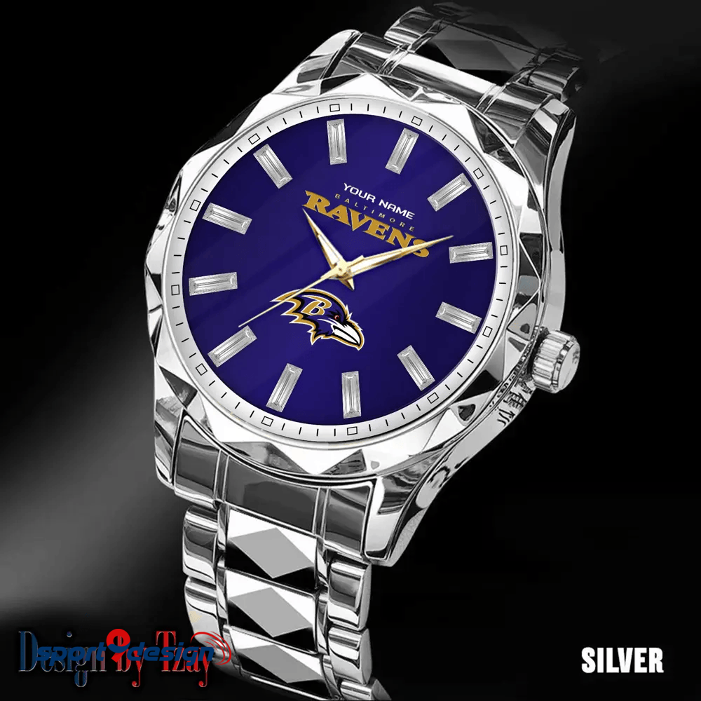 Baltimore Ravens Luxury Diamond Men Watch Trending 2025