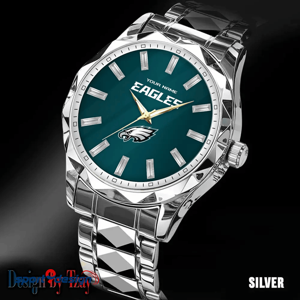Philadelphia Eagles Luxury Diamond Men Watch Trending 2025