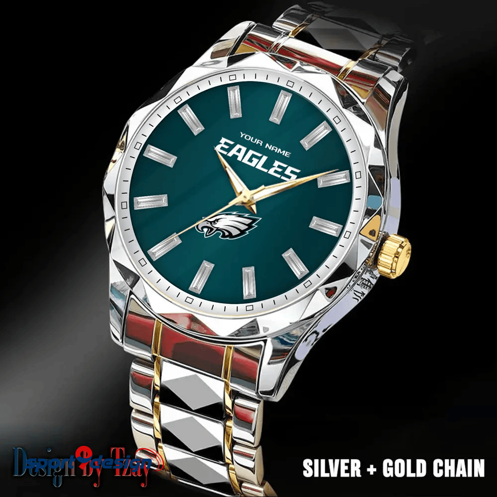 Philadelphia Eagles Luxury Diamond Men Watch Trending 2025
