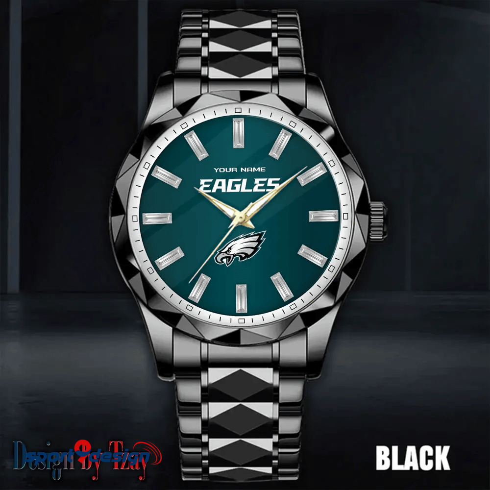 Philadelphia Eagles Luxury Diamond Men Watch Trending 2025