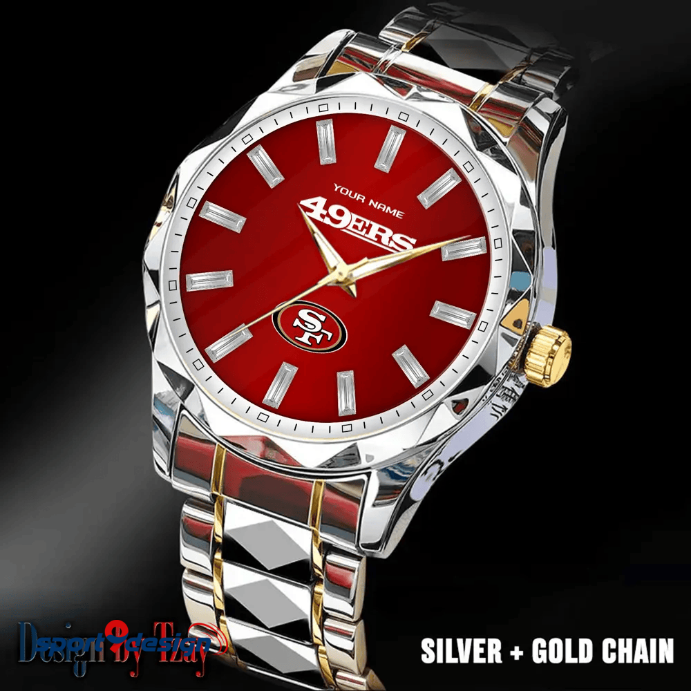 San Francisco 49ers Luxury Diamond Men Watch Trending 2025