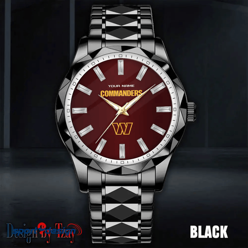 Washington Commanders Luxury Diamond Men Watch Trending 2025