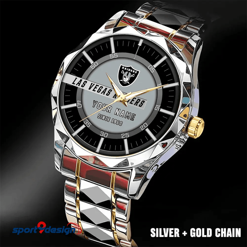 Las Vegas Raiders Luxury Diamond Men Watch Trending 2025